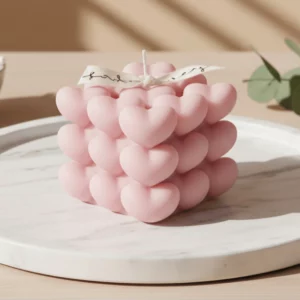 Heart Cubed Candle 120g