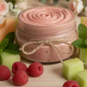 Raspberry, Melon & Mint Foaming Sugar Scrub 200ml