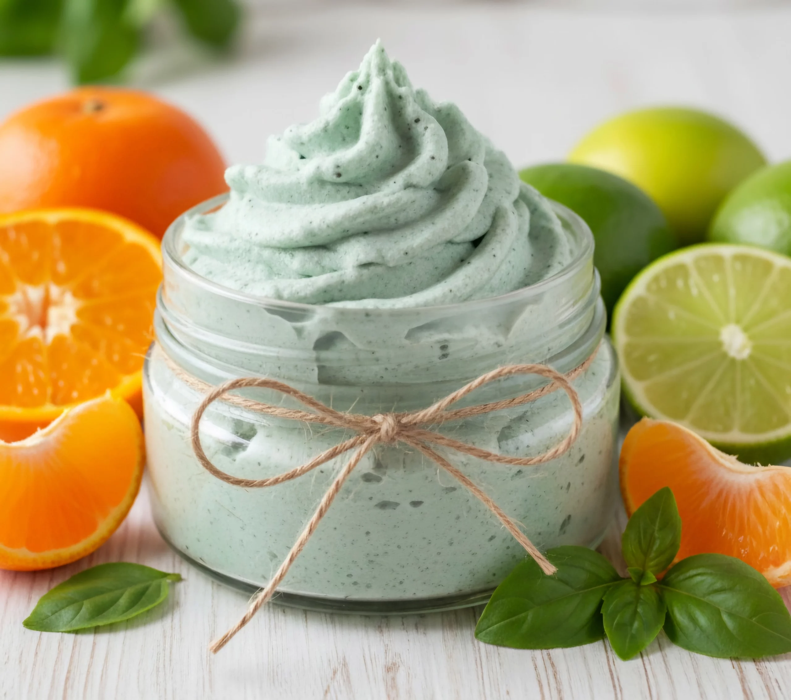 Lime, Basil & Mandarin Foaming Sugar Scrub 200ml