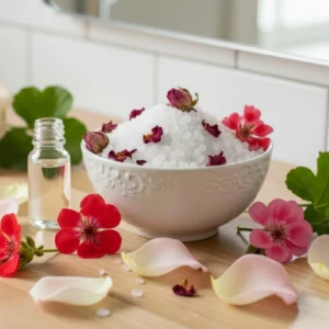 Rose Geranium Bath Salt 250ml